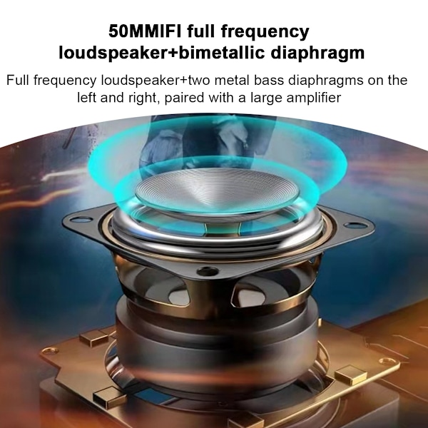 Smart AI Ljud Bluetooth Subwoofer Stor Volym Högtalare Kort Trådlös Gåva Liten Stålkanon Högtalare