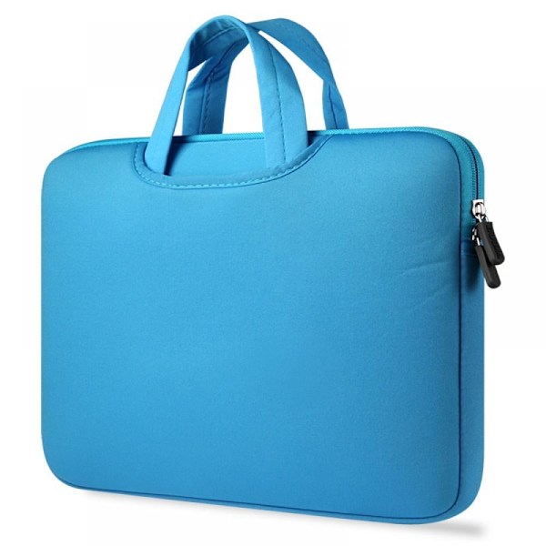 Tygsvamp Enkel 15\" Laptopfodral, Blå ，Designad för att skydda och bära bärbara datorer säkert.