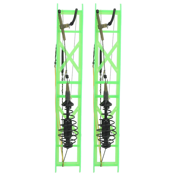 2 stk fiskebete fjær lokke inline fiskebete fjær hengende takkel verktøy med kroker 40g