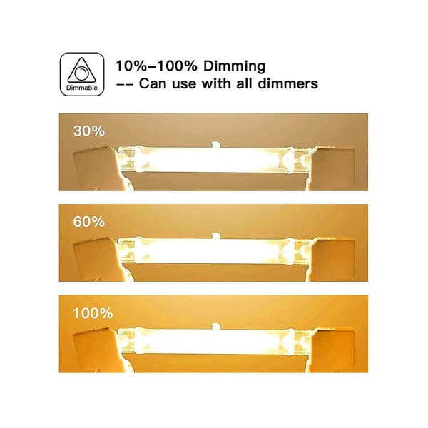 R7s Halogenpære 118mm 200w 230v Halogenstav R7s Halogenpære R7s Dæmpbar Halogenstav L