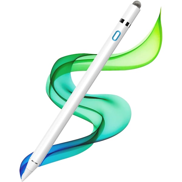 Penna kompatibel för Apple iPad, Active Pen with Palm Rejection, Tilting Detection, Kompatibel med iPad Pro (11/12,9 tum), iPad 6/7/8th Gen, iPad White