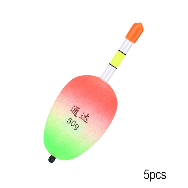 5 st Flytande EVA Fiske Flöten Bobbers Set Fiske Tillbehör för Havsfiske (50g)