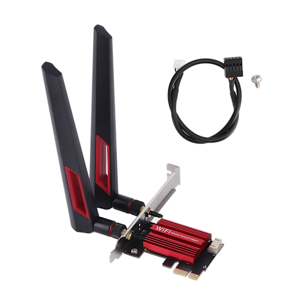 7260AC Pro PCIE WiFi-kort 1200Mbps 2.4G 5G Dual Band BT4.0 PCIE Trådlöst Nätverkskort med 2 10dBi Förstärkning för Windows 7 8 10 11