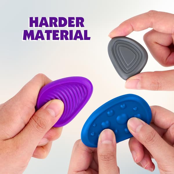 6-pack texturerade sensoriska orosstenar, mini lugnande fidgetleksaker för autistiska barn, stresslindrande studentpriser 6pcs