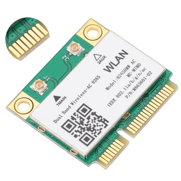 Trådlöst Nätverkskort 2.4G/5Ghz Mini PCIE WIFI 802.11ac 867Mbps Bluetooth 4.2 8265HMW