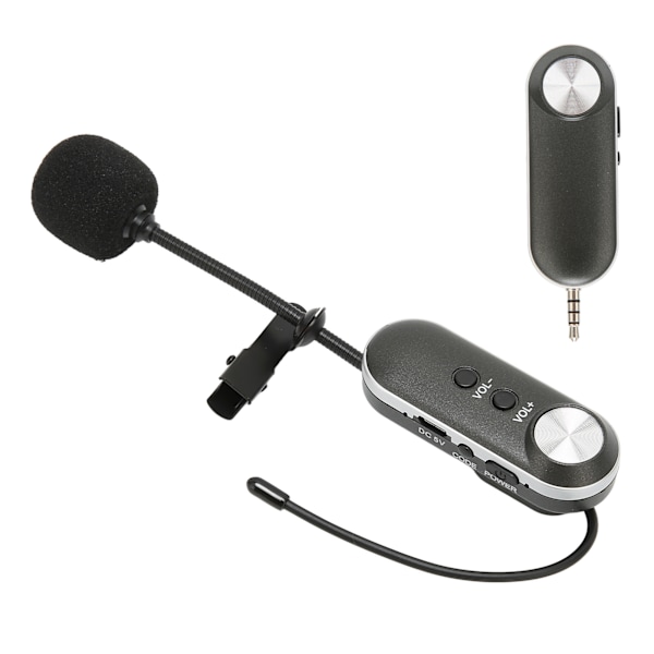 T‑3 Trådlös Lavalier Mikrofon UHF Professionell Myggmikrofon för Möten Tal PA System 100‑240VAU Kontakt