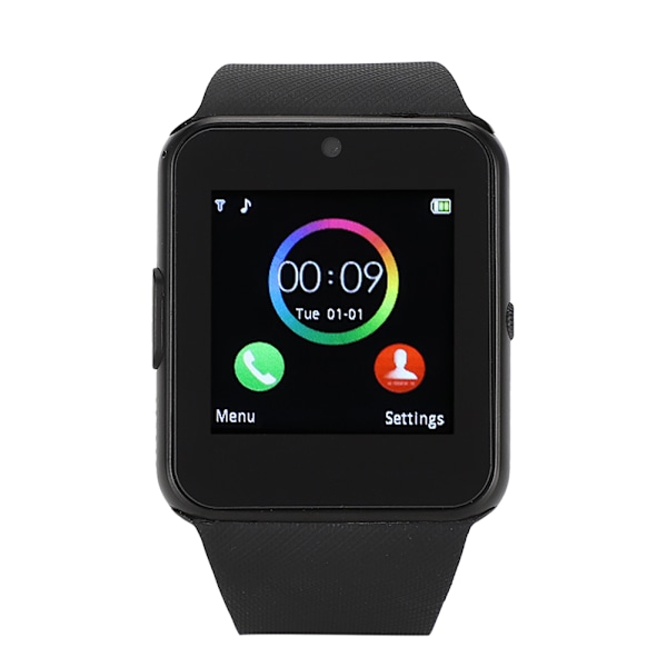 1.5 Tum TFT Ultra HD Färgstark LCD Bluetooth Smart Sportklocka Svart