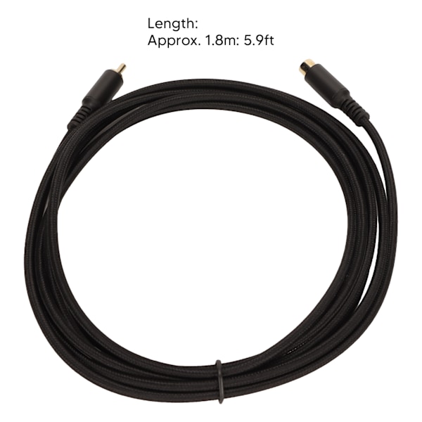 RCA Förlängningskabel Hane till Hona Digital Analog AV RCA Koaxialkabel för HDTV DVD-spelare Subwoofer Högtalare 1.8m / 5.9ft