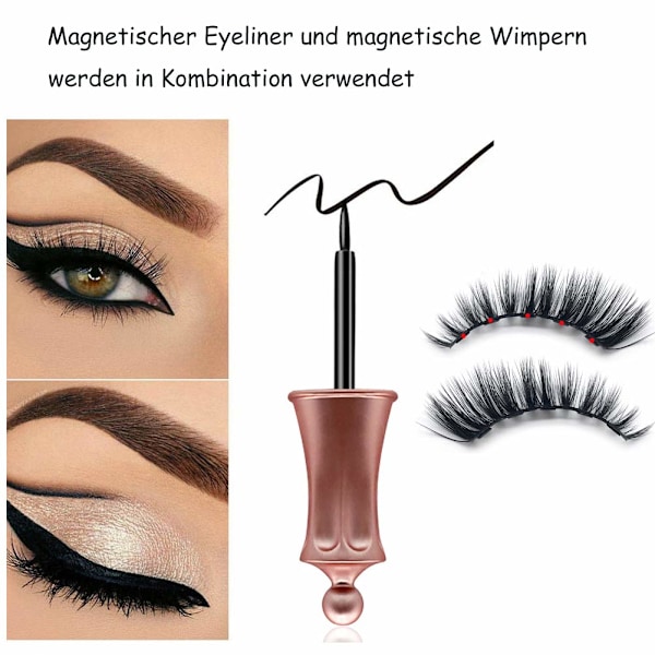 Magnetisk Skönhet: Enkel Applicering, Applikator Ingår, Inget Lim Eller Eyeliner Krävs, Återanvändbara Magnetiska Ögonfransar, Naturligt Utseende För Alla Ögon