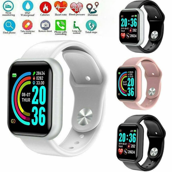 y68 Smart armband Puls Vattentät smart armband sport Bluetooth-klocka