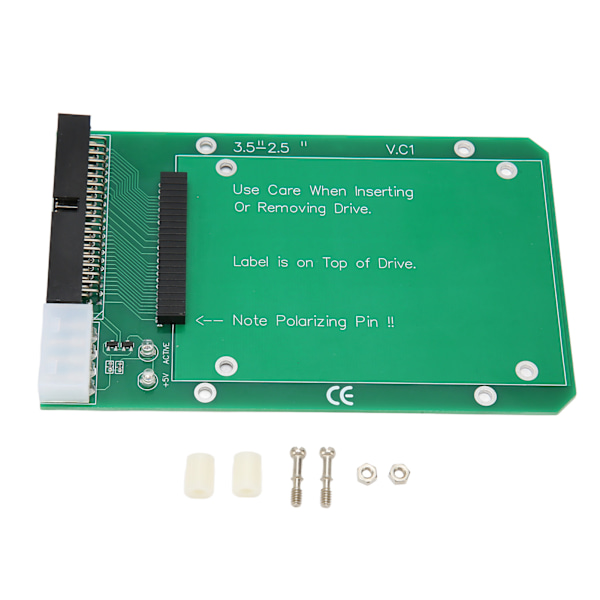 2,5 tum till 3,5 tum SATA HDD SDD 44Pin IDE Konverteringskort Säker Överföring PCB Hårddisk Adapterkort Konverterare för PC