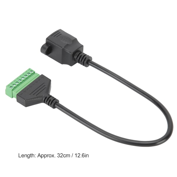 RJ45 Hona till 8-Pin Kabel Kort Nätverksadapter Förlängningssladd Lödfri Terminal Grön
