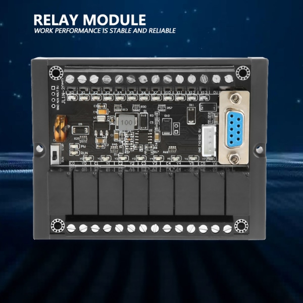 PLC Industrial Control Board FX1N-20MR Programmerbar reläfördröjningsmodul med skal