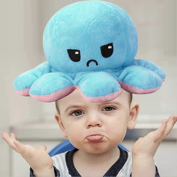 Octopus Mood Plush Octopus Plush Reversible Octopus Xxl Octopus Plush Flip[TT]