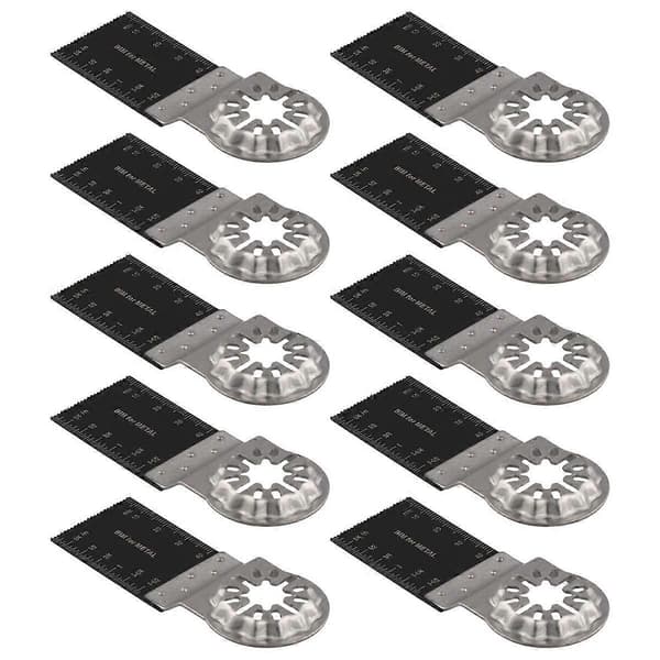 Multitool Blade, 10 Pcs Oscillating Saw Blades, Multitool Bi-Metal Tool Blades for Wood Metal Plastic