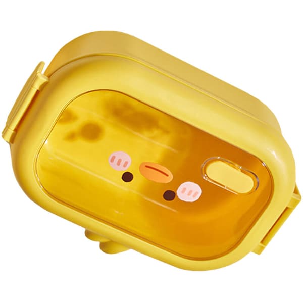 Bento Madkasse Lille Gul And Rustfrit Stål Termo Madbeholder til Kontoret