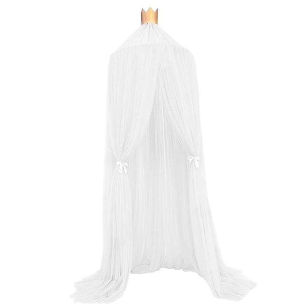 Elegant Kuppelsänghimmel, Boho Prinsessstil Fétält, Justerbart Höjdhängningssystem för Mysig Känsla, Snabb Installation, Portabel & Hållbar
