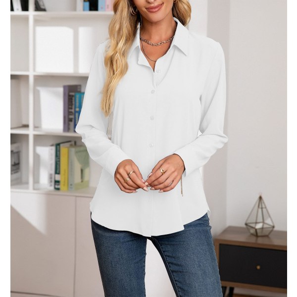 1 STK damskjorta--vit XL
