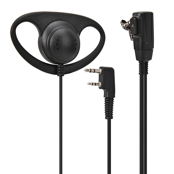 K-head PTT Hörsnäcka D-typ Öronkrok Headset för Walkie Talkie Tvåvägsradio