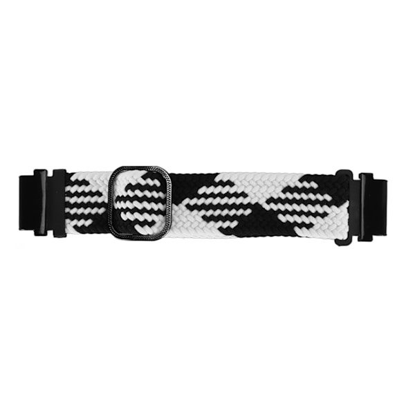 Nylon klockarmband Justerbart ersättningsband Sport Andningsbart armband för Fenix 7S för 6S för 5S Svart Vit