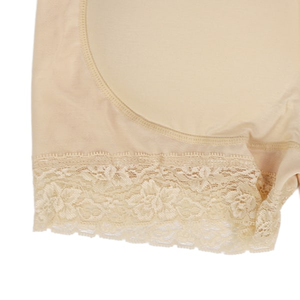 Hip Lifting Underpants Lace Trim Elastisk Åndbar Khaki Butt Lifter Trusser til Kvinder XL