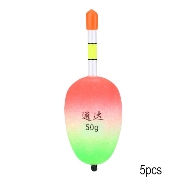 5 st Flytande EVA Fiske Flöten Bobbers Set Fiske Tillbehör för Havsfiske (50g)