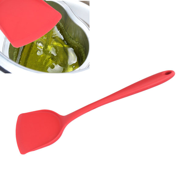 Multifunctional Silicone Wax Spatulas Reusable Red Waxing Sticks With Hanging Hole