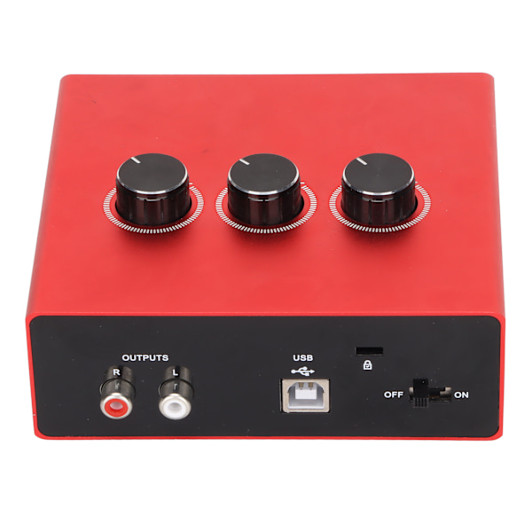 Äkta stereoljudkort Professionellt USB-gränssnitt för inspelning, streaming och podcasting