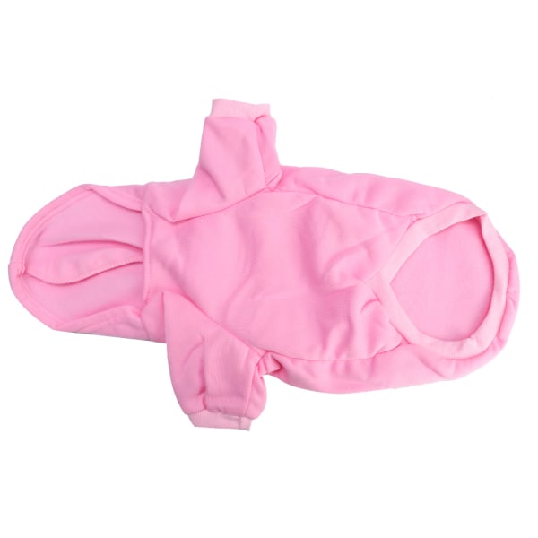 Suloinen polyesteri lemmikki talvella lämmin huppari collegepaita, vaatteet takki koirille kissanpentu (vaaleanpunainen XXL)