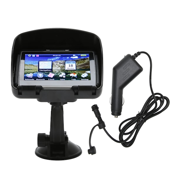 GPS Navigator System 4,3 tum Regntät GPS Lastbilsnavigator med Karta för Bil Motorcykel Cykel US Karta