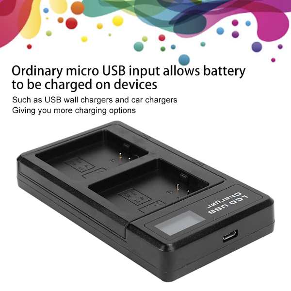A‑1 Batteri med LCD Dubbla Fack Laddare för Arlo Pro/Pro 2 VMA4400 2440mAh