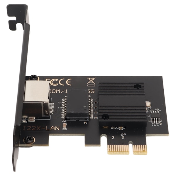 PCIe Nätverkskort 10/100/1000/2500Mbps Guldpläterad Pin Aluminiumlegering Gigabit Ethernet-kort för Stationär Speldator Server