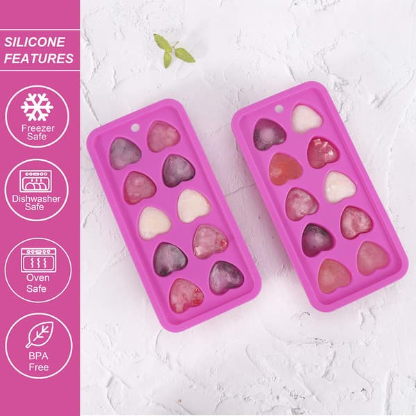 Ice Cube Molds, Food Grade Silicone Ice Cube Molds Round Large Ice Balls Square Diamond Ice Cube Molds, Reusable and