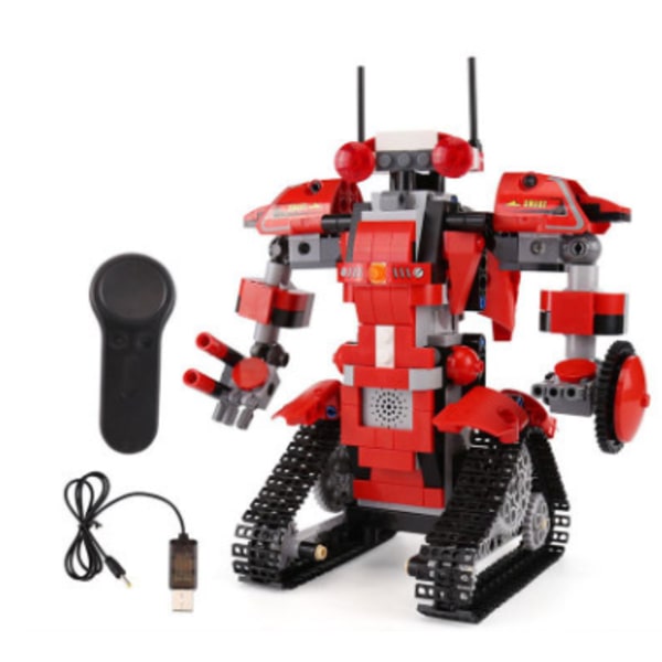 Fantasin Tänds: Byggklossrobotkit, USB-uppladdningsbar Design, Ingenjörsleksak För Att Lära Sig Kretsar, Mekanik Och Ingenjörskonst