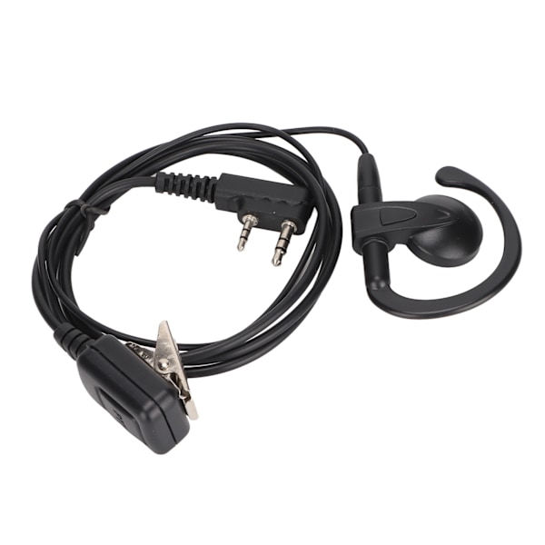 2-vägsradio Hörsnäcka G-form Walkie Talkie 2-stifts Hörlurar med Lline-mikrofon för Kenwood för Baofeng