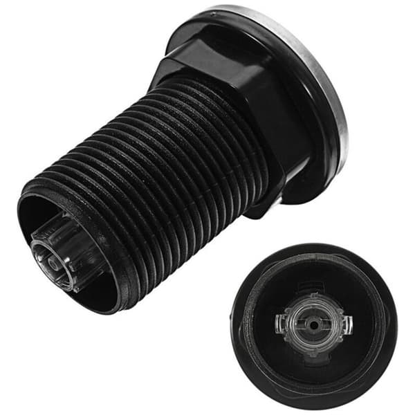 Pneumatisk trykknapkontakt til badekar, spa, affaldskværn, affald, sort, 34 mm, SEMAket, sort