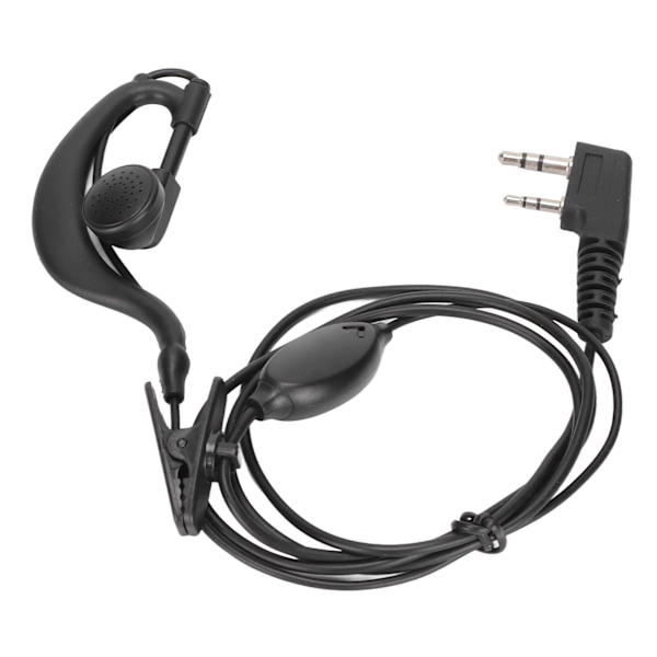 Walkie Talkie Headset 2-vägsradio Hörlurar med Clip för Baofeng TK-gränssnitt för BF‑888S UV‑5R