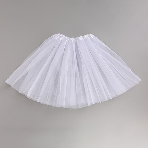 Tylskørt, balletskørt, dansetylskørt grå grey 30cm