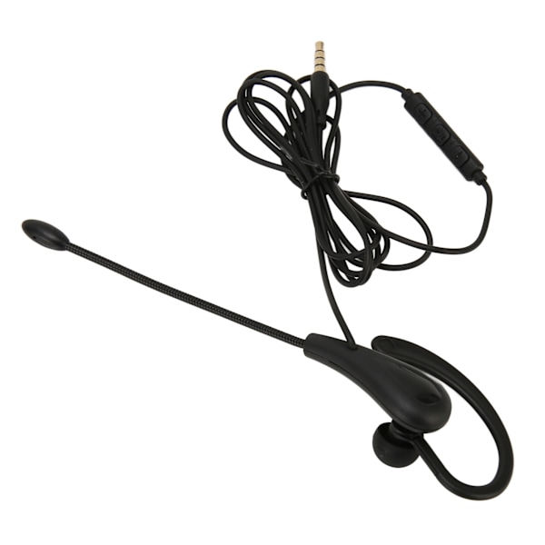 Enkelsidigt headset med mikrofon, trådbundet, brusreducerande, lätt monauralt headset för callcenter, kontor, 3,5 mm