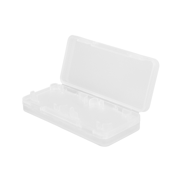 4‑In‑1 Game Cards Case Dustproof Portable PP Game Cartridge Storage Box for SwitchTransparent White