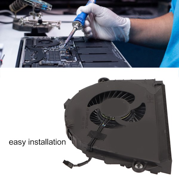 Laptop Kylfläkt 4Pin Ström Aluminiumlegering Lättvikt Kylfläkt för HP Zbook 15 G3 848252 001 848251 001 GPU Kylfläkt