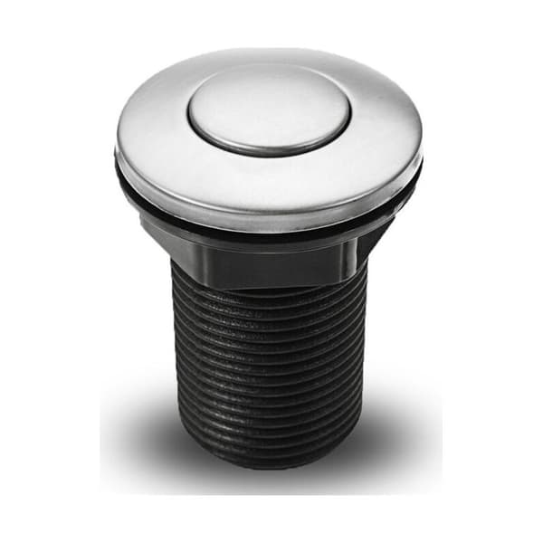 Pneumatisk trykknapkontakt til badekar, spa, affaldskværn, affald, sort, 34 mm, SEMAket, sort