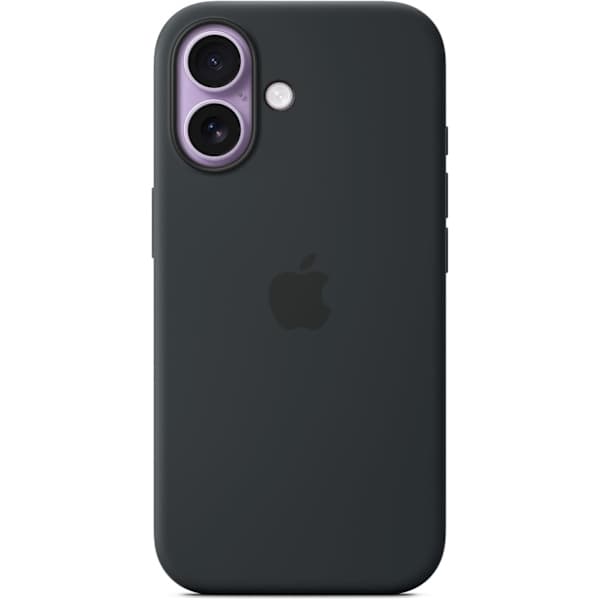 Apple silikonikuori iPhone 17:lle – musta