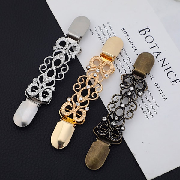 3-pack tröjklämma silkeshalsduk spänne-FO-