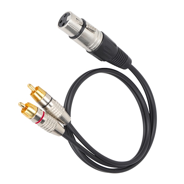 Ljudsplitter 1 XLR Hona till 2 RCA Hane Kablar för Hemmabio och Professionell Ljudutrustning