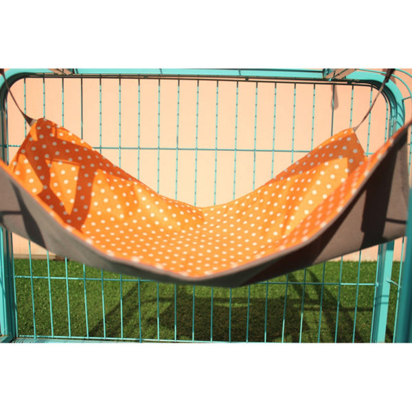 Vanntett kattehengekøye soveseng hengende putematte for kjæledyrsutstyr (oransje 53*36 cm)