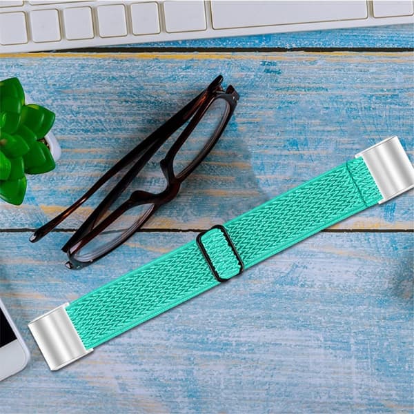 Fitbit Charge 2 elastisk nylonklokkerem - Mintgrønn Grön green