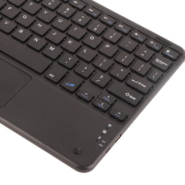 Trådlöst Bluetooth-tangentbord med pekplatta, 78 tangenter, ultratunt tyst tangentbord för Android, Windows och iOS