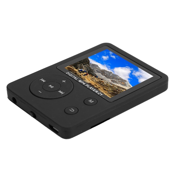 Bärbar 1,8-tums LCD-skärm MP4-spelare Radio Mini Musikspelare E-bok Ljudinspelare