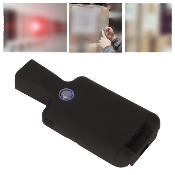 Bluetooth Barcode Scanner med Ryggklämma 1D 2D QR 2.4G Trådlös Handhållen Barcode Scanner för Mobiltelefon för IOS för Android